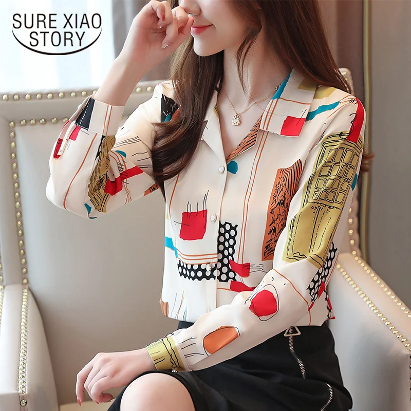 Блуза размера плюс, женские топы, блузки, Blusas Mujer De Moda, шифоновая блузка, одноцветная, бант, v-образный вырез, рукав-фонарик, 2198 50