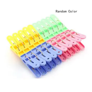 

20pcs Sturdy Clothespin Clothes Clips Pegs Plastic Clothespin Laundry Windproof Clothespin Photo Paper Pegs Craft Clips