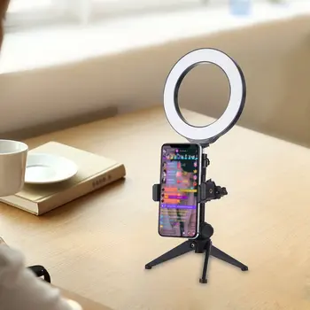 

PULUZ Fashion Automatic clamping 360° Swivel Rotating StandCell Phone Stand Holder For Ring Light Tripod Photography DSLR Camera