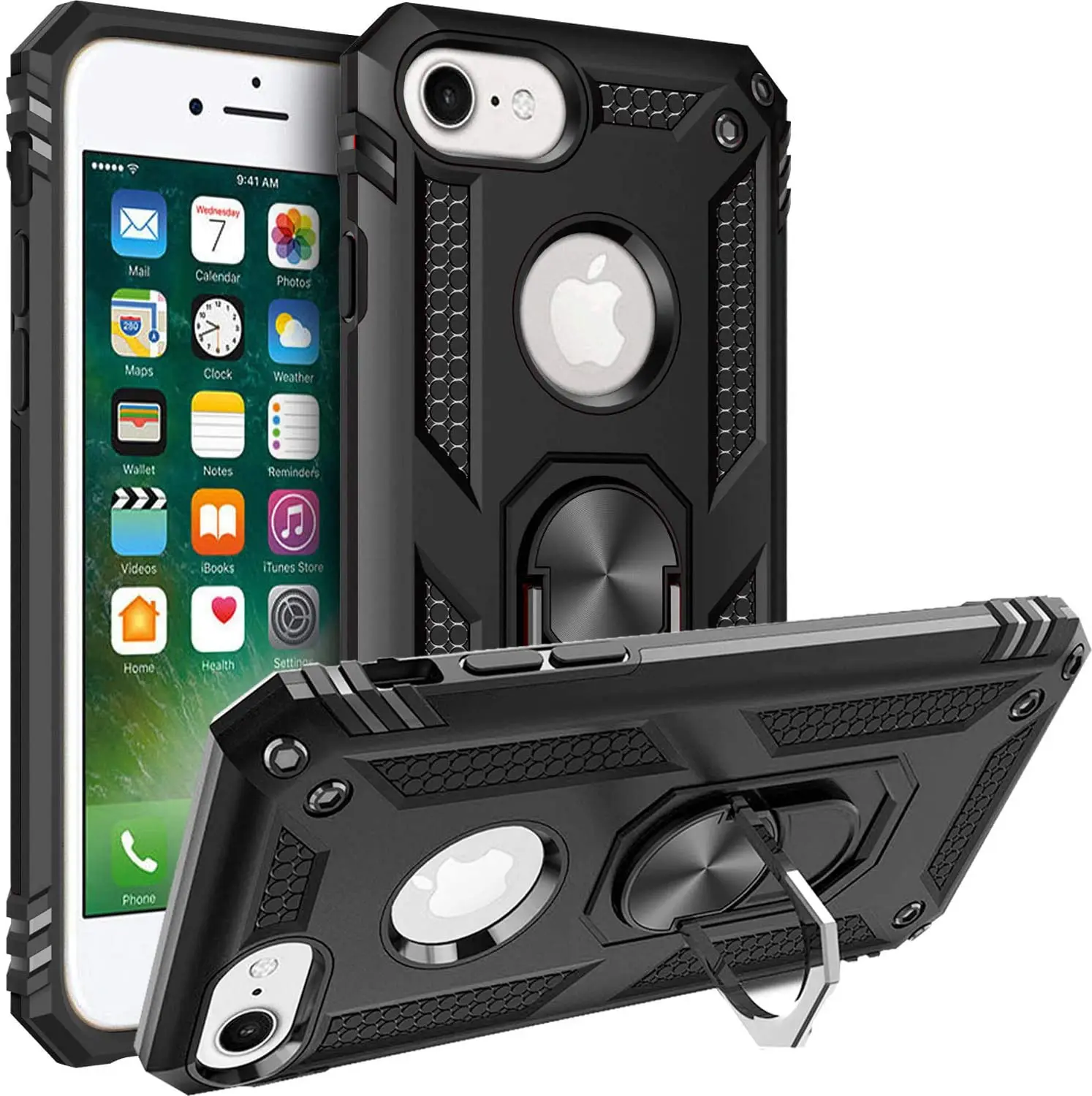 Custodia Antiurto Per Iphone 6 S Armor Custodia Protettiva Per Anello Di Protezione Militare Per Iphone 6 S 6 S Plus