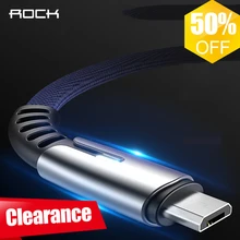 Rock Micro USB Kabel Schnelle Lade USB Daten Kabel Microusb Handy Ladekabel Für Xiaomi Samsung Huawei Android Kabel