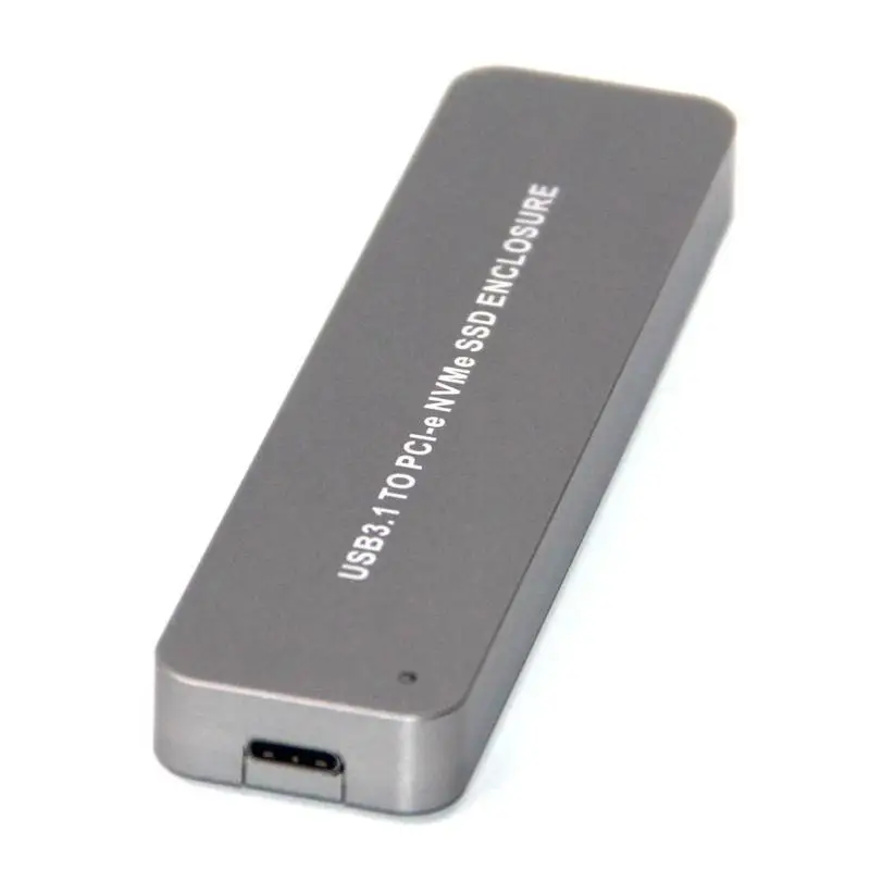 USB3.1 Type-C to Nvme SSD Enclosure M.2 M-Key Solid State Drive Box Case 10Gbps UASP High Speed Portable USB3.1 NVME M.2 Case