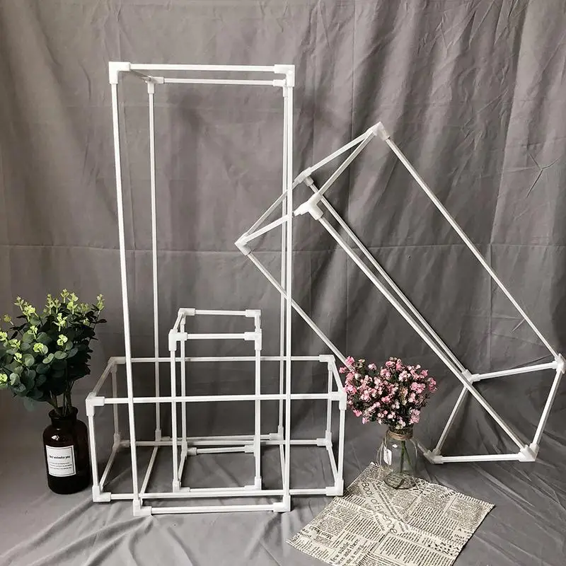 60/80/100CM Wrought Iron Metal Geometric Flower Frame Wedding Decoration Road Leads Gold Flower Stand Party Wedding Props Shelf 60/80/100CM Wrought Iron Metal Geometric Flower Frame Wedding Decoration Road Leads Gold Flower Stand Party Wedding Props Shelf
