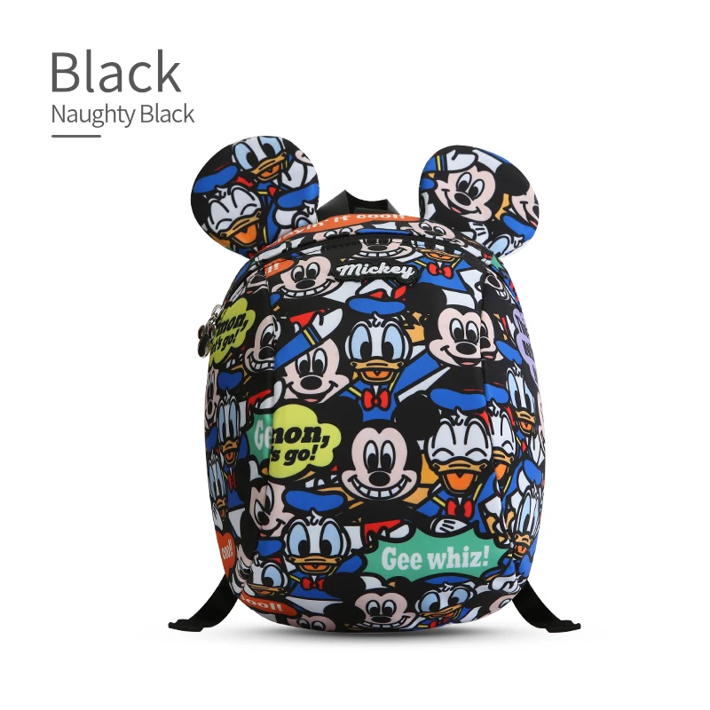 Детская школьная сумка с изображением Микки, детский рюкзак с защитой от потери, для детей 1-3-6 лет, милая детская сумка на плечо с рисунком - Цвет: 10