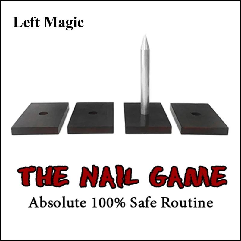 The Nail Game Magic Tricks Crush Paper Bag Magia Magician Close Up Bar Illusions Gimmick Props Mentalism 100% safe Nail Roulette The Nail Game Magic Tricks Crush Paper Bag Magia Magician Close Up Bar Illusions Gimmick Props Mentalism 100% safe Nail Roulette