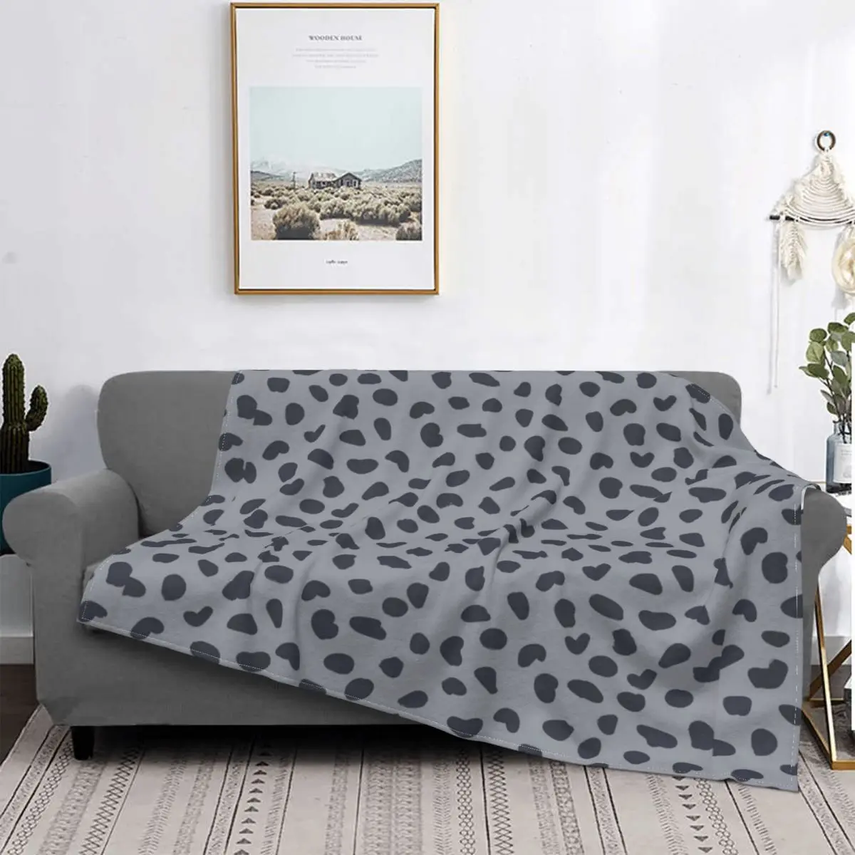 

Gray Wild Leopard Blanket Animal Spots Fur Plush Thick Soft Flannel Fleece Throw Blankets For Sofa Bedspread Velvet Couch