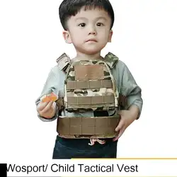 Wosport/Лидер продаж, мини-страйкбол, детский тактический жилет с облегченной модульной системой переноски снаряжения Xs/s, детский Тактический