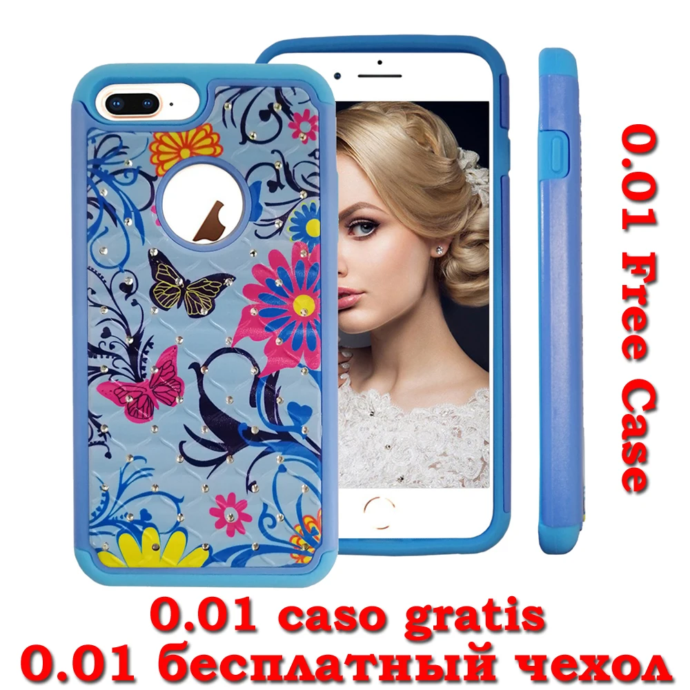 

Free Case For iphone 7 8 Plus 7Plus Armor 2 IN 1Mixed Protection，Clean up inventory,0.01 free Case