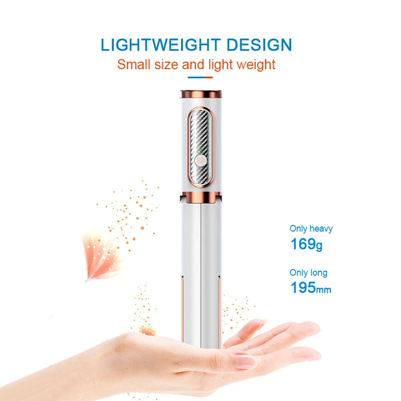 Asta selfie Bluetooth 3 in 1, treppiede e monopiede per smartphone Xiaomi, Mi, Redmi, Huawei, Honor, iPhone e Samsung._voghion.com