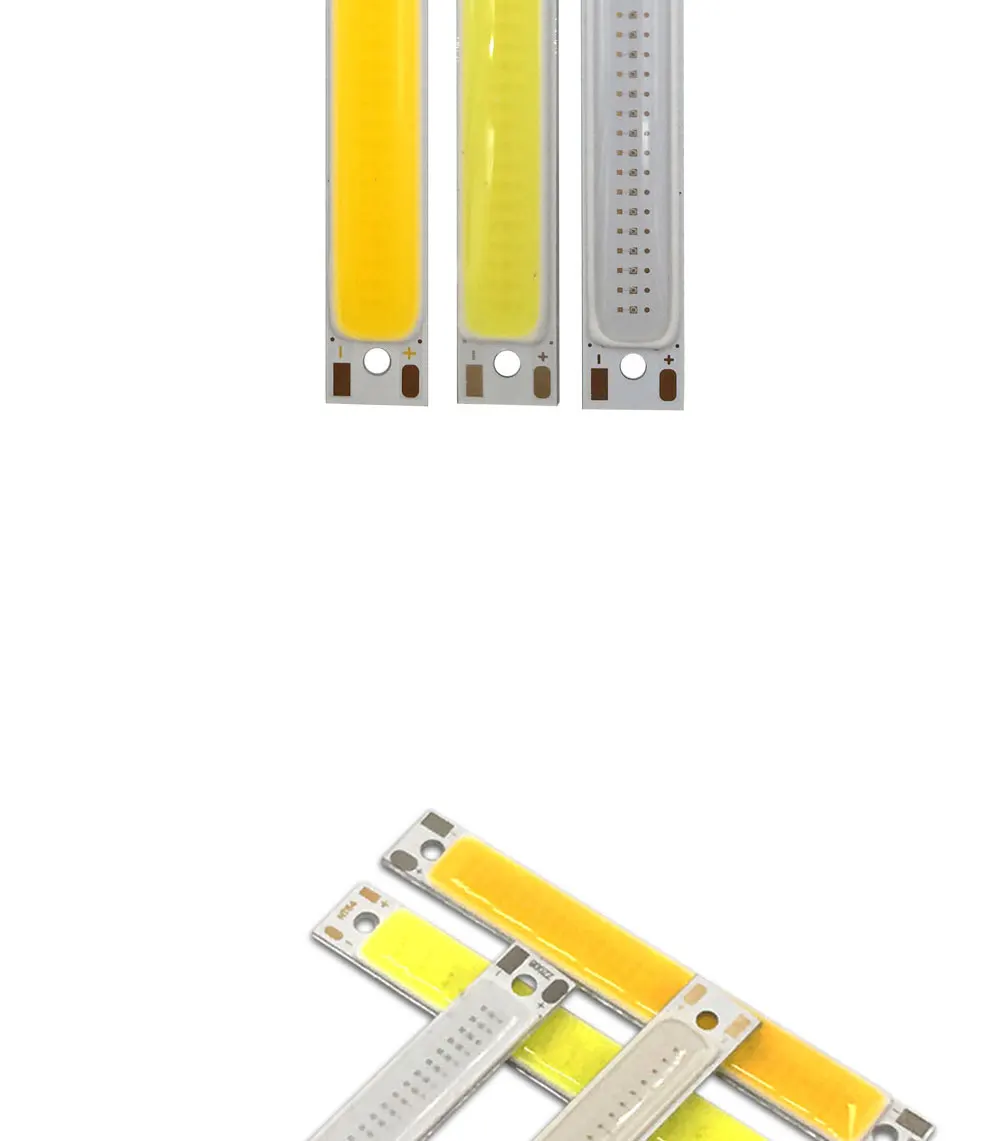 60mm 2.36in 2V 3V COB Light Source 1W 3W LED Bulb 3.7V Lamps for Work Car Lights DIY Warm Cool Red Blue Color 6CM Strip (6)