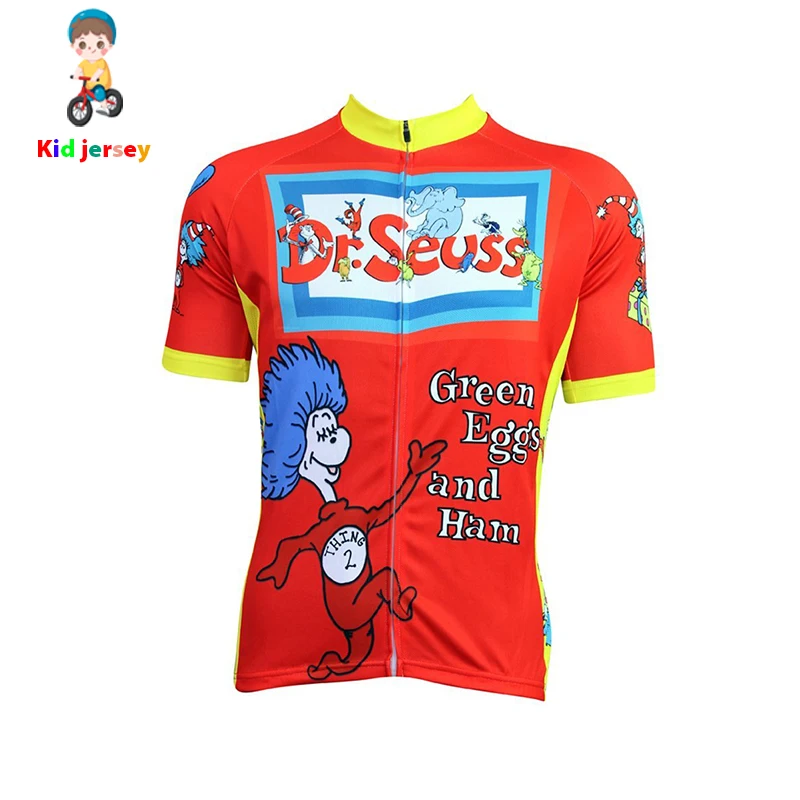 Dr.Seuss/Одежда для велоспорта с короткими рукавами и изображением смайлика