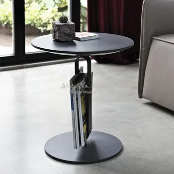 

Small Coffee Table Wooden Desktop Simple Modern Mini Round Table Side Sofa Side Cabinet Corner Bedside Table Dia 50cm/60cm