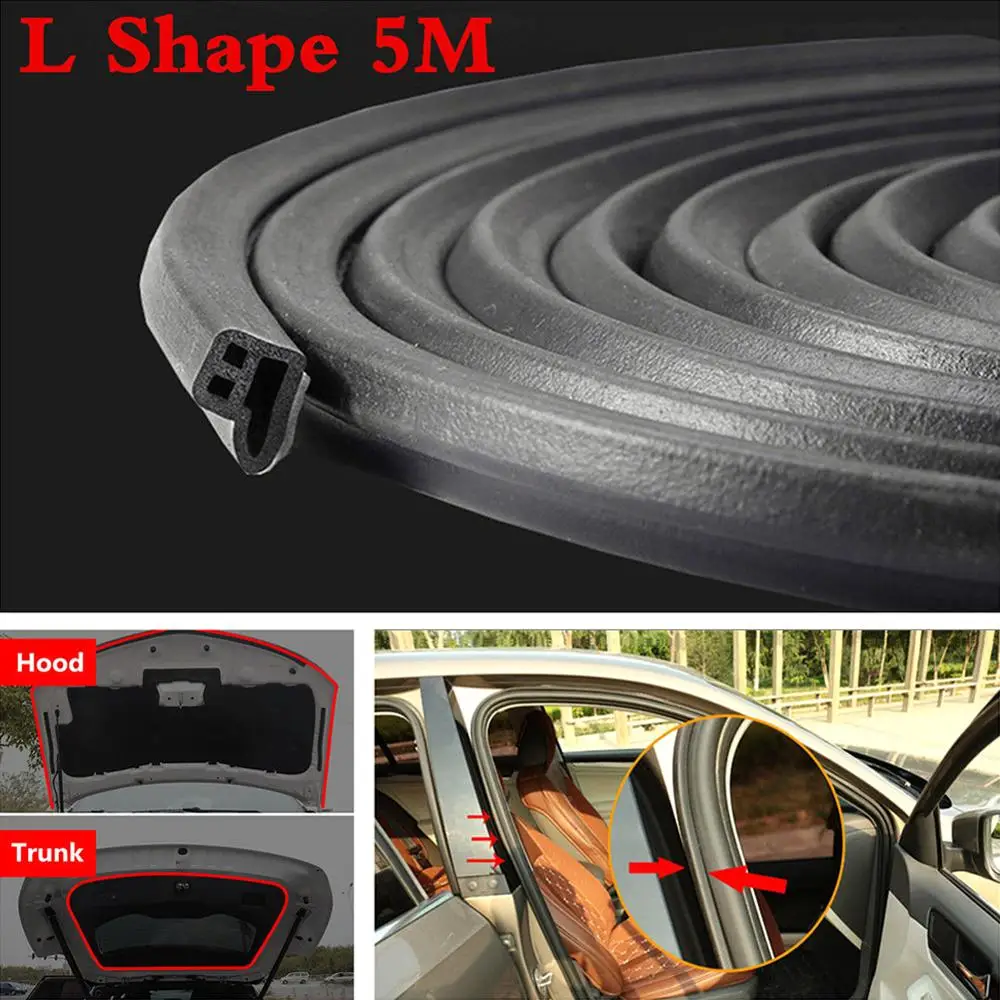 

Car Door Seal Strips Sticker B Shape Weatherstrip Rubber Seals Sound Insulation Sealing Strip Automobiles Interior Accessories