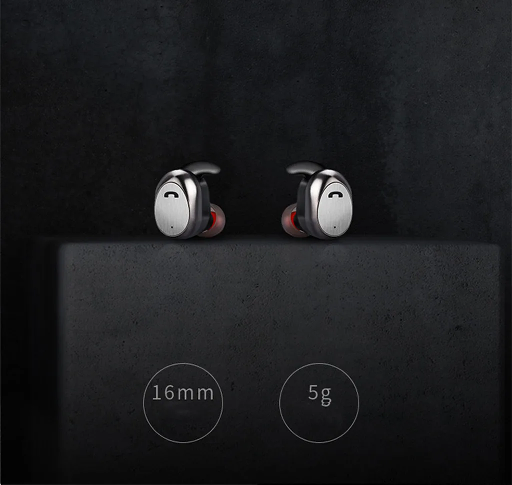 mosunx M9 TWS Bluetooth V5.0 earbudss Wireless Sports In-Ear Stereo earbudss Ergonomic Noise Reduction Bluetooth Earbuds