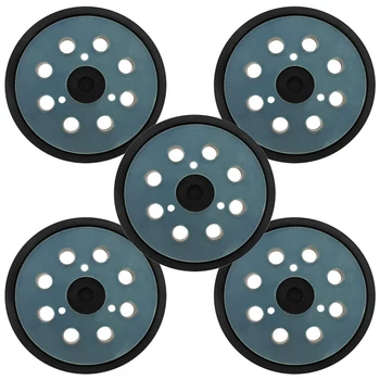 

New 5 Pieces 5 Inch 8 Hole Replacement Sander Pad 3 Eye Hook and Loop Sander Pad Sanding Backing Plates Compatible