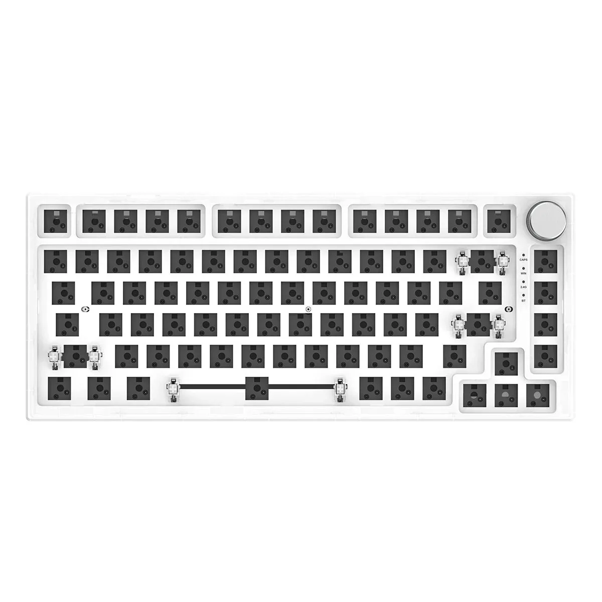 Keybox IK75 V3 3 Mode Wireless Hot Swappable 75% Mechanical Keyboard Kit  With Knob Gasket RGB
