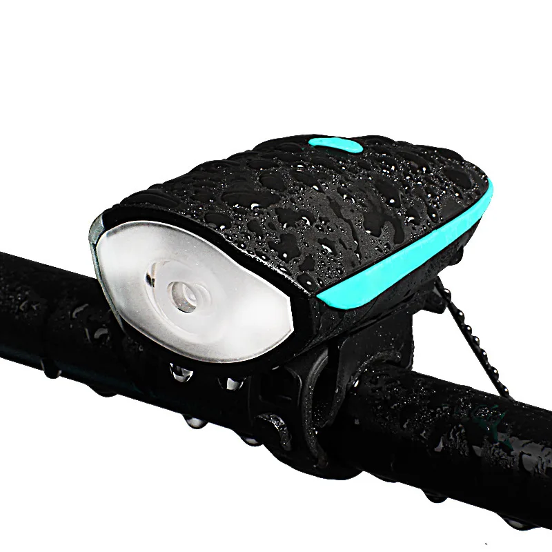

Dropshipping Bicycle Light Exercise Bike Horn LED Flashlight With Bell Luces Bicicleta Multifunction Lamp MTB bike accessories