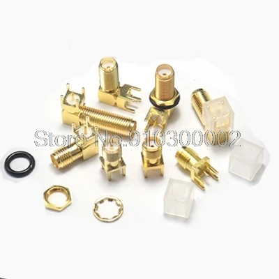 5 шт./лот 0 062 'ɱ 6 мм золото SMA гнездо SMA-KE разъем припоя PCB клип Edge Mount прямой RF