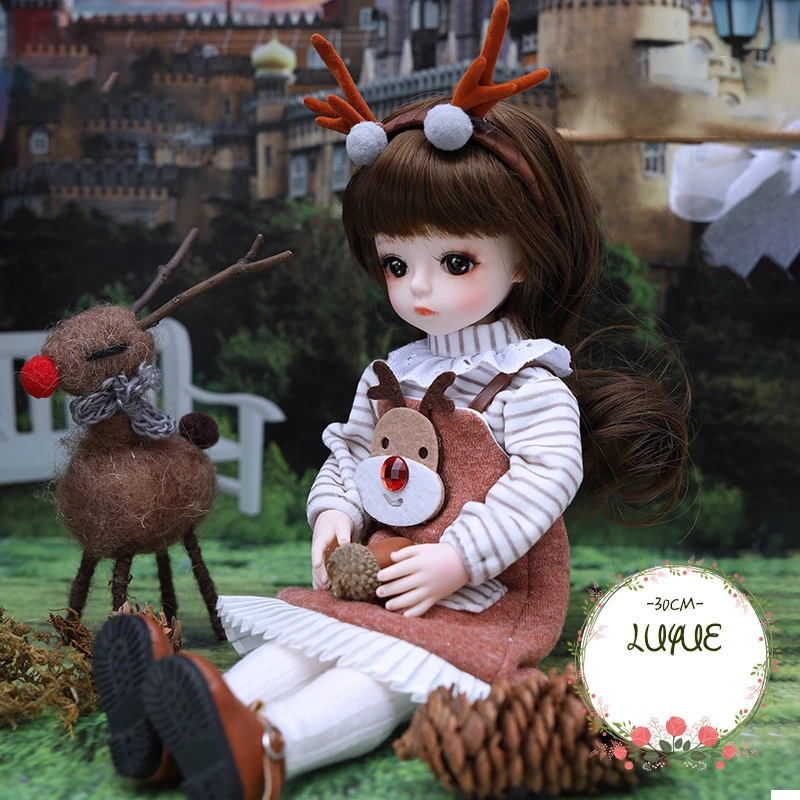 30CM Fashion Bjd Doll 18 Joints Beauty Make Up DIY Bjd Dolls With Clothes Suit Best Gifts For Girl Handmade Beauty Toy 1/6 BJD 7
