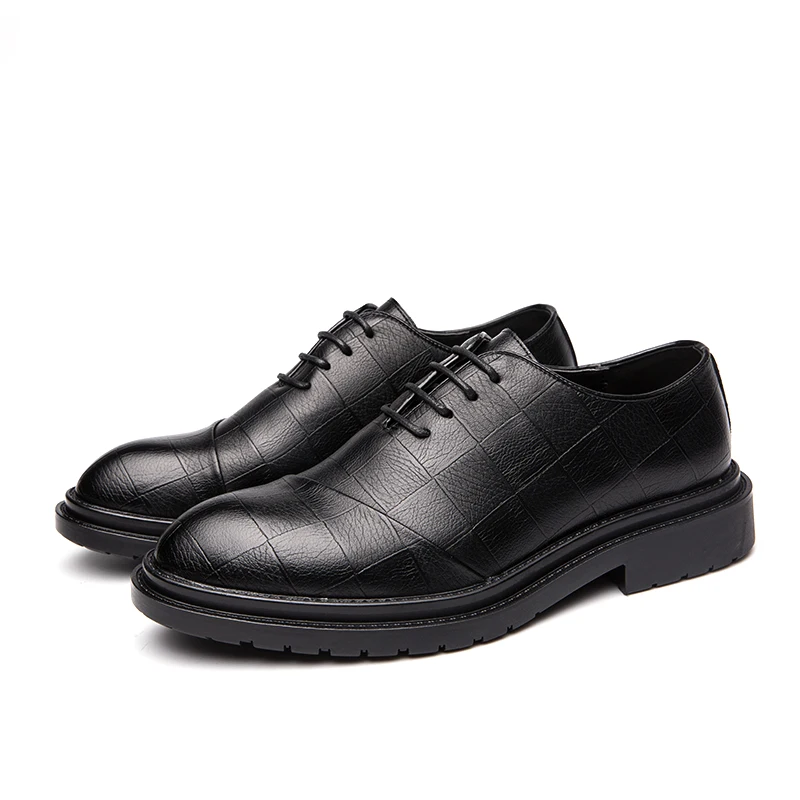 

Fashion Oxford Business Men Shoes Spring Autumn Leather High Quality Soft Casual Breathable Men's Flats Shoes Size 38-44 *18113