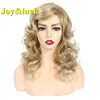 Joy&luck Long Culry Ombre Blonde Wig Synthetic Wigs African Brown Wigs for Women Gold Luffy  Natural Hair Full Wig With Bangs ► Photo 3/6