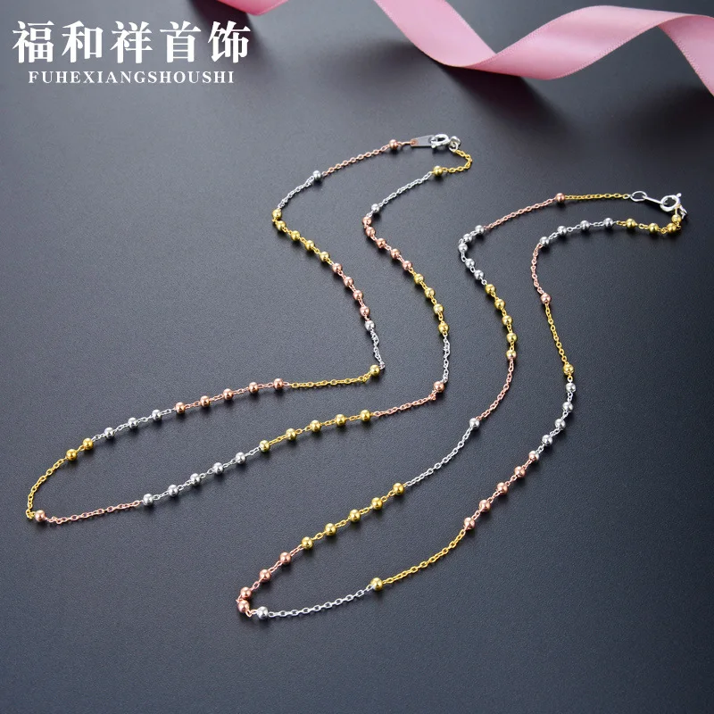 

Korean-style Creative 925 Sterling Necklace Sub-30 Cross Package 2.5 Beads 10: 1 Women's Choker Jewelry