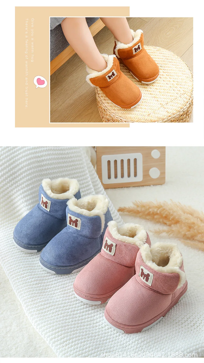 Новинка года, зимние сапоги для детей, сохраняющие тепло, Bebe, для мальчиков и девочек, замша, кожа, мех, шерсть, детские ботинки для детей возрастом от 2 до 10 лет