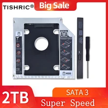 TISHRIC 2ND ฮาร์ดดิสก์แคดดี้ 9.5 มม./12.7 มม.Optibay SATA 3.0 HDD/Enclosure อะแดปเตอร์ DVD HDD disk สำหรับ 2.5 ''SSD 2TB สำหรับแล็ปท็อป(China)