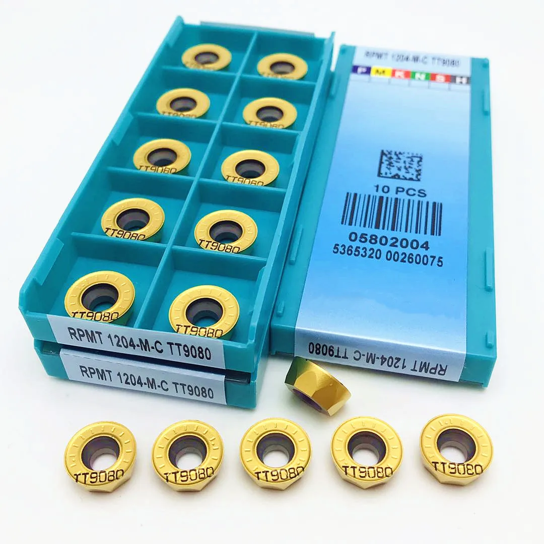 Lathe parts tools RPMT1204 M C TT9080 CNC milling cutter metal external turning insert rpmt1204 tt9080 | Инструменты