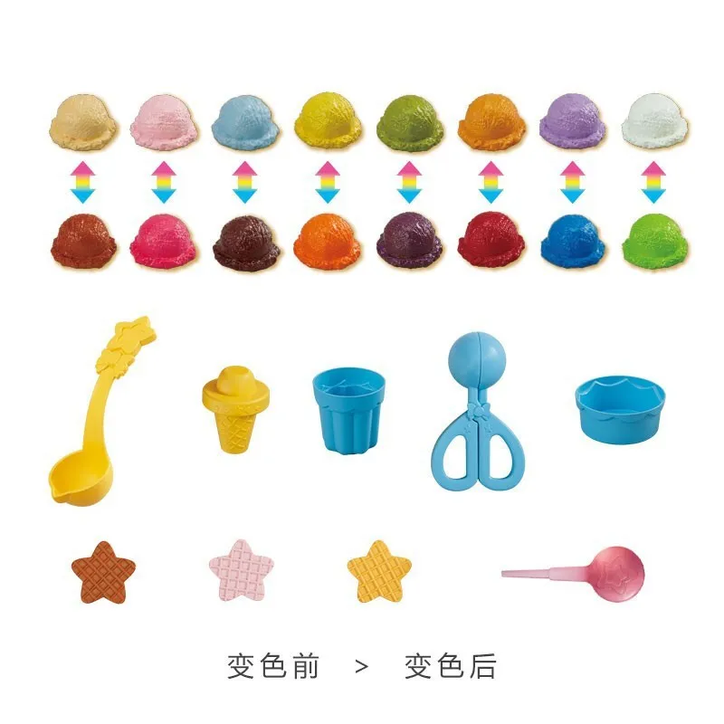

Mi Lu Magic Color Changing Ice Cream GIRL'S Princess Play House Kitchen Feed Food CHILDREN'S Toy 616727