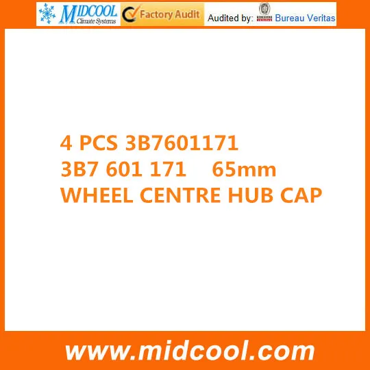 

4 pcs High Quality Wheel Cap for 65MM 3B7601171