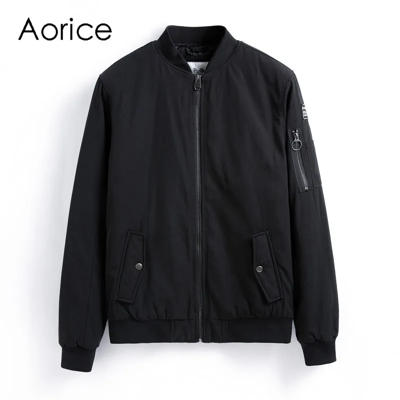 Online Aorice Männer frühling winter baseball uniform mantel fliegen jacke frauen   männer jungen Pilot anzug armee grün schwarz tuch QY905