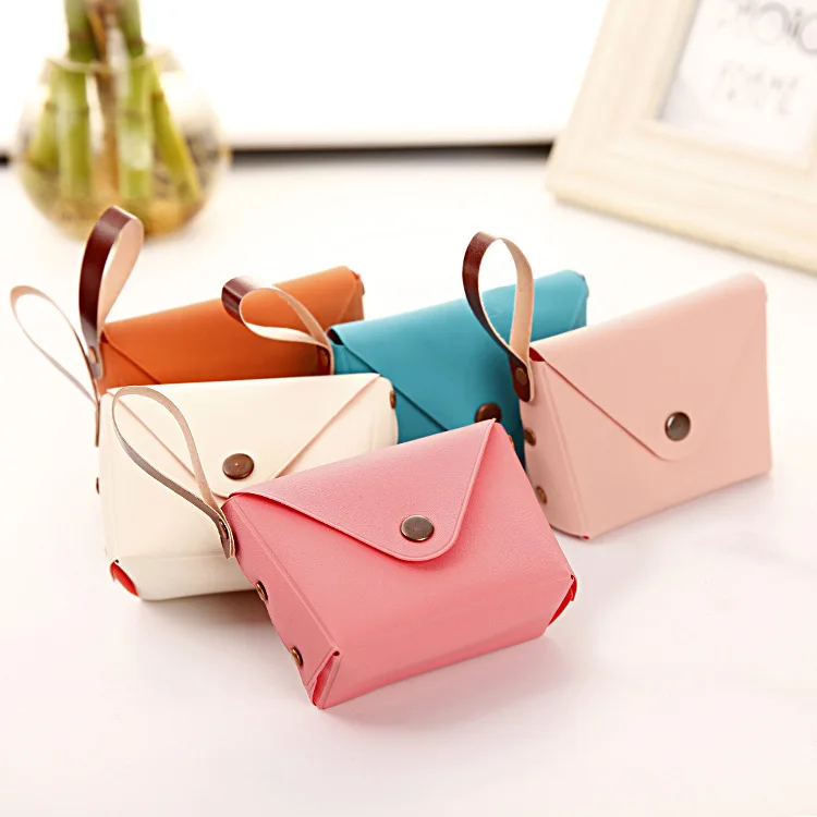 

2020 Candy Color cute wallet women small Pu coin purse Ladies short hasp porte monnaie Student purse credit card clutch bag