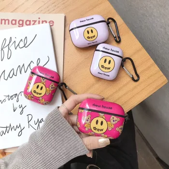 

Luxury Cute Drew House Panda Shark Case For Airpods 1 2 3 Pro Wireless bluetooth headset IMD Bear Cover Headphone Cases