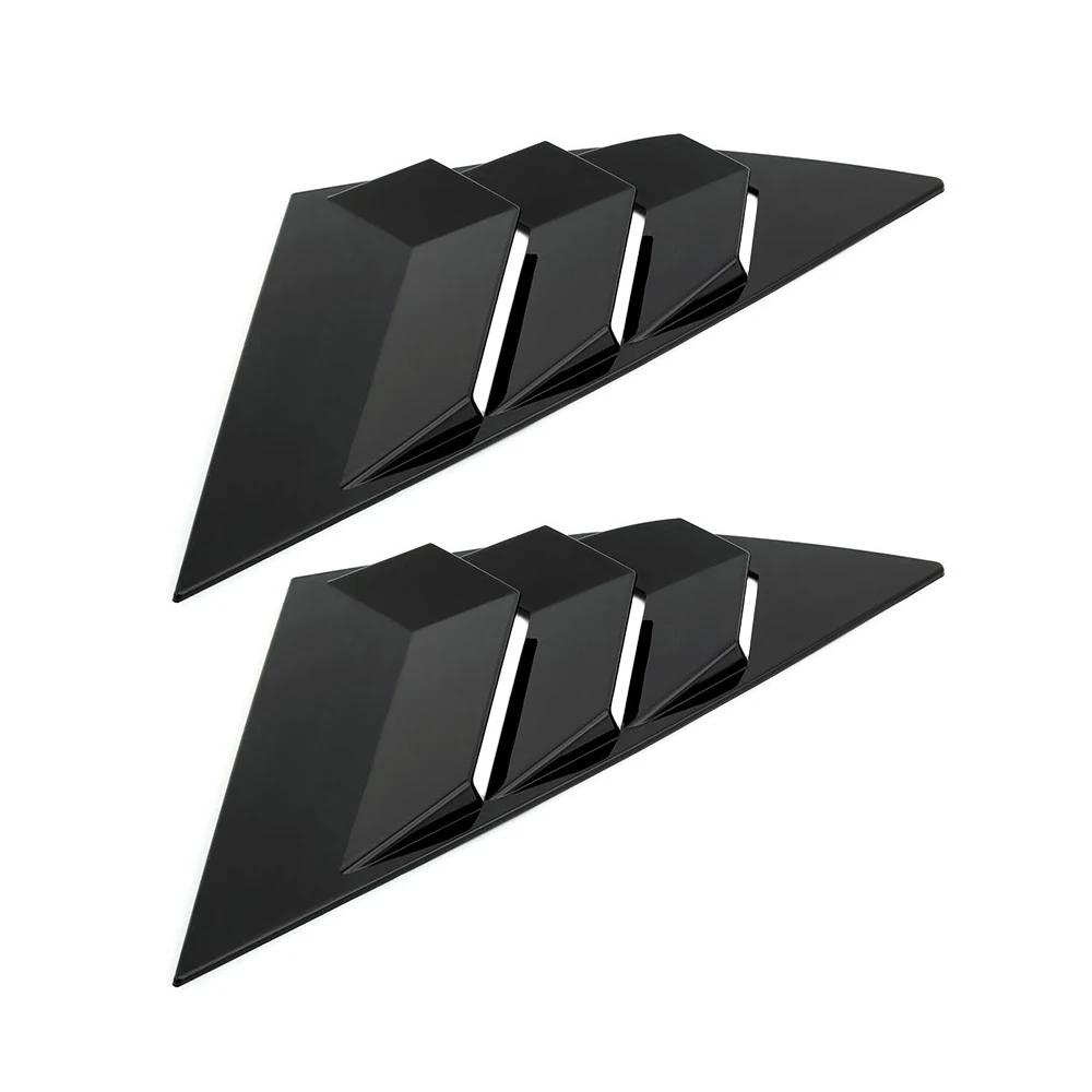 Auto Car Rear Window Louvers Carbon Fiber Blinds Side Tuyere Vent for Ford Focus ST RS MK3 Hatchback |