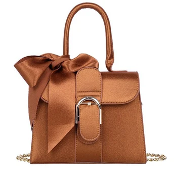 

High Class Exquisite Solid Female Chain Crossbody Bags Bow Luxury Elegant Handbag Shoulder Bags for Women 2020