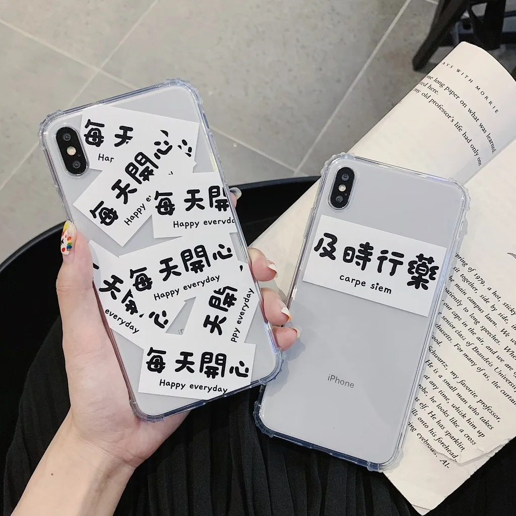 

For Apple 7 8 Plus Phone Case I8 Drop-proof Case for IPhone 11 Pro Max Protective Case XS MAX Transparent Case XR good quality