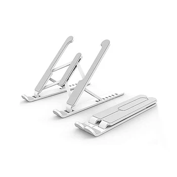 

Aluminium Alloy Laptop Stand 7-level Height Adjustable Folding Portable Office Holder notebook stand for 11-17 Inch Laptop