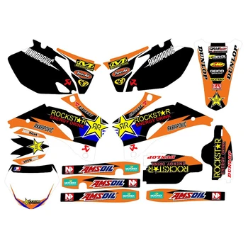 

New Full Graphics Decals Stickers Custom Number Name 3M Matte Stickers Waterproof For YAMAHA YZF250 YZF450 2006 2007 2008 2009