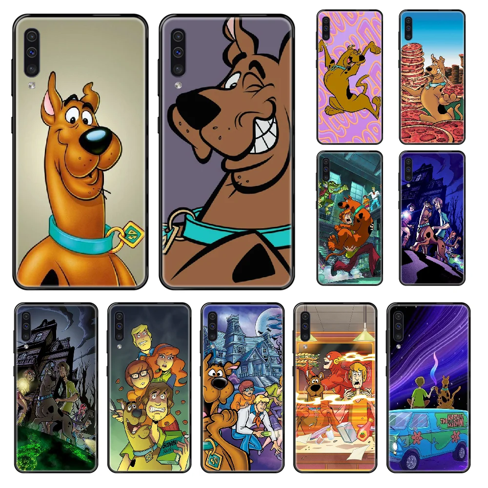 

lovely cartoon scooby Doo Phone case For Samsung Galaxy A 3 5 6 7 8 20 40 50 70 71 E S Plus 2016 2017 2018 black silicone prime