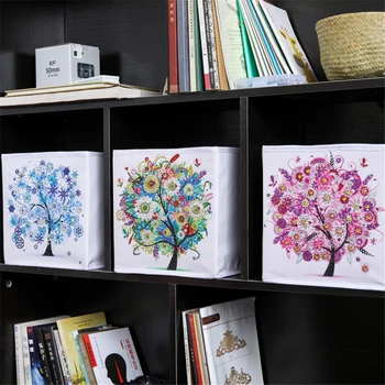 

Huacan Special Shaped Diamond Painting Home Storage 5D DIY Diamond Embroidery Art Tree Handmade Gift