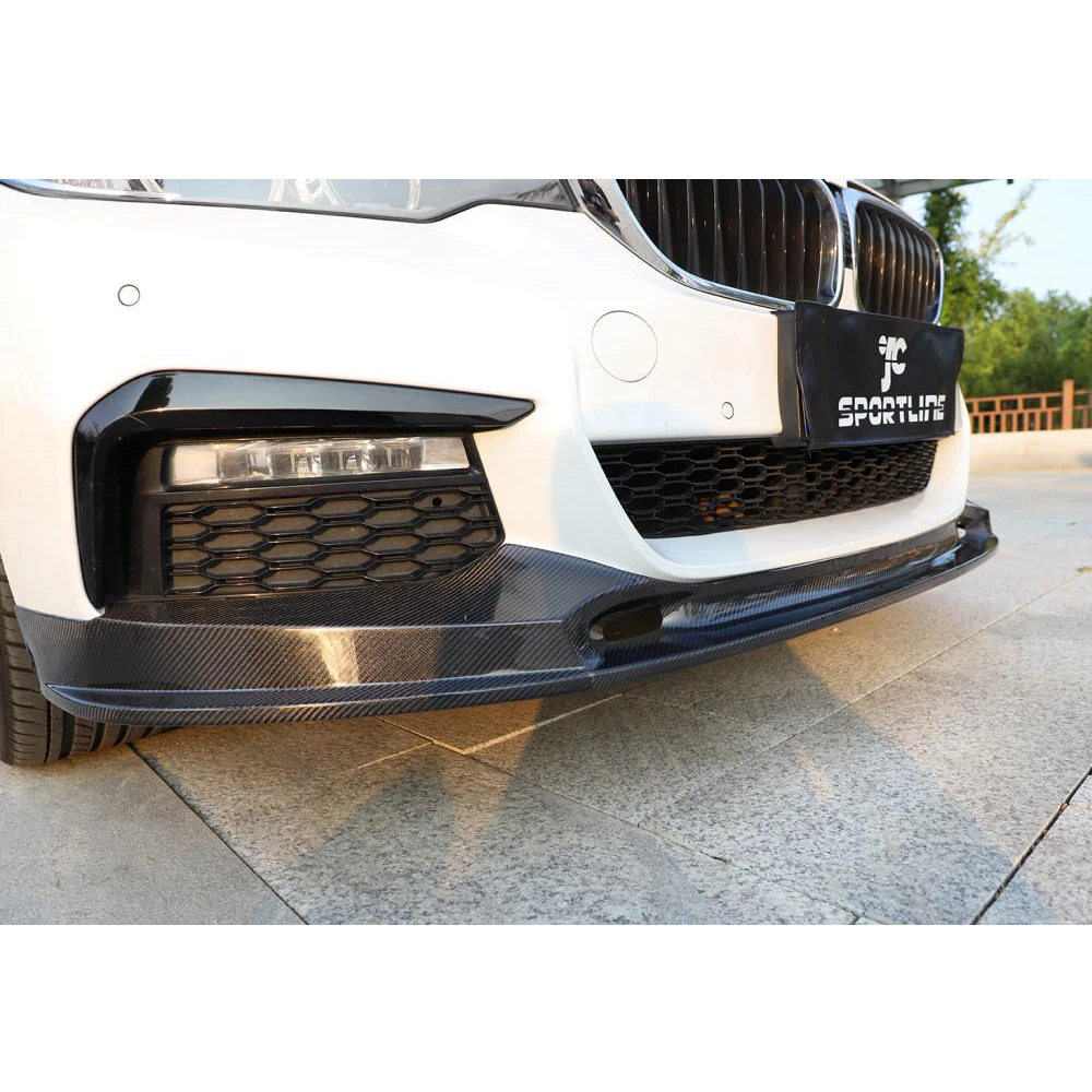 Для BMW 5 серии G30 G31 M Sport углеродное волокно передний бампер губы разветвители подбородка фартук спойлер
