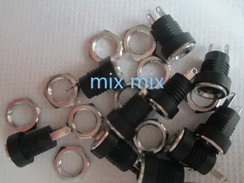 

Fixmee 10 pc 2.5mm DC 12V 3A Charger Power Jack Socket Plug Panel-Mount Connector 2-Pin