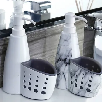 

Household plastic hand sanitizer bottled shower gel bottle bathroom shampoo bottle two-in-one supplies storage bottle LB90509