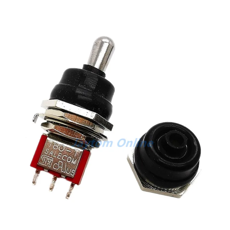 Toggle Switch Rubber Cap Rocker Switch Waterproof Cover 5pcs M12 * 1.0 12MM Toggle Switch Waterproof Cap With Hexagonal Metal Edge