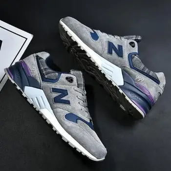 

The official flagship store genuine 999 couple nb net noodles casual sneakers men's new color matching color hiking shoes