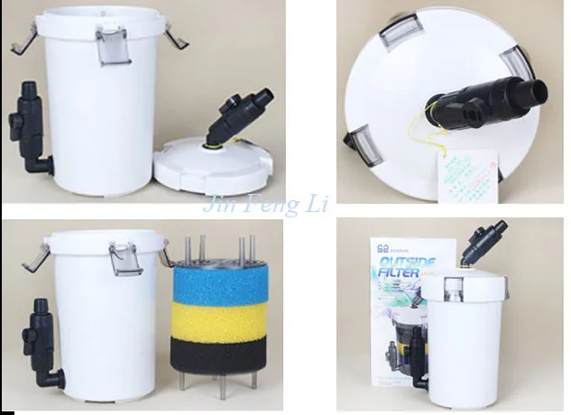 JFENGLI SUNSUN мини 1.5L внешний предварительный фильтр HW-602 аквариума для аквариума