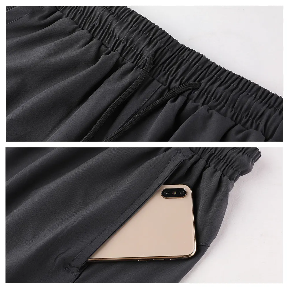 2021 Men's Summer Running Shorts Pocket Quick Drying Gym Fitness Sport Shorts Jogging Men's Workout Shorts Sports Short Pants