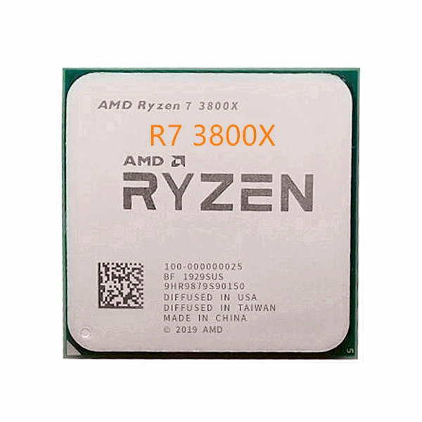 Amd-cpu ryzen 7 3800x,8コアプロセッサ,16スレッド,合計32 mbのl3キャッシュ,3.9  ghzの基本周波数,am4ソケット,7nm l3