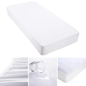 

Yescom Cotton Terry Mattress Protector Waterproof Hypoallergenic Vinyl Free Anti Mite Dust Fitted Cover King Home